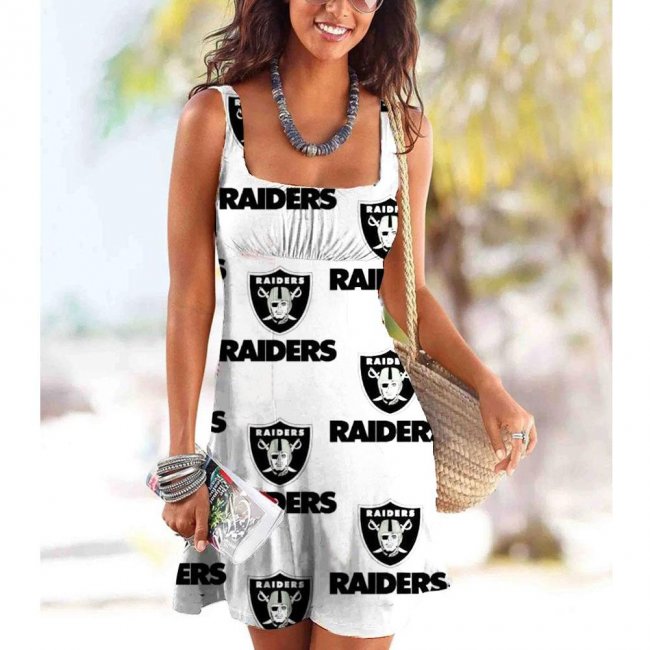 Oakland Raiders Women's sling casual dress