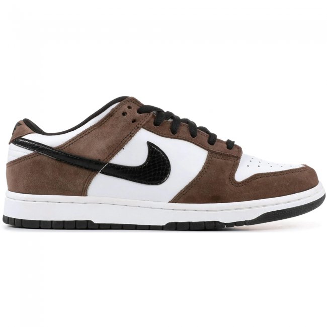 Nike SB Dunk Low White Black Trail End Brown