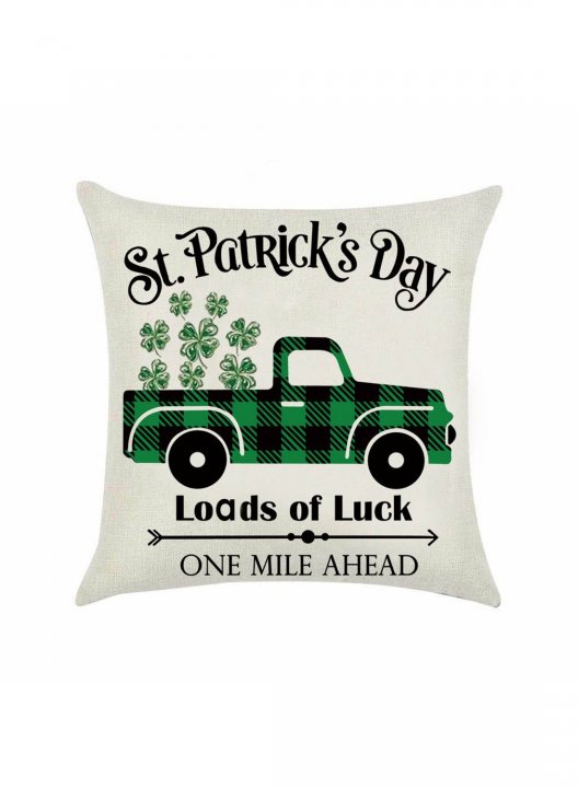 Shamrock Proverb Theme St. Patrick's Day Pillowcase