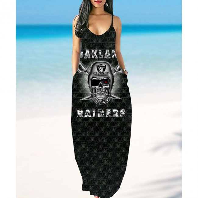 Las Vegas Raiders summer suspender dress