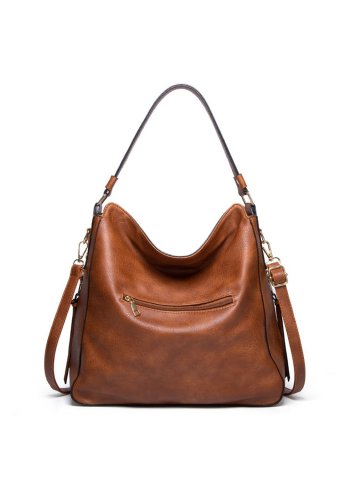 Women's Bags Large Capacity Soft Pu Leather One-shoulder Messenger Crescent Bag
