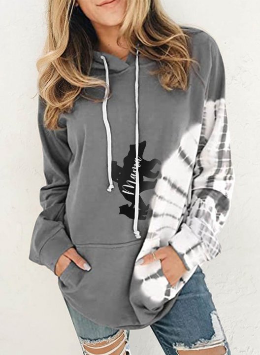 Women's Hoodies Drawstring Long Sleeve Solid Pocket Daily Hoodies