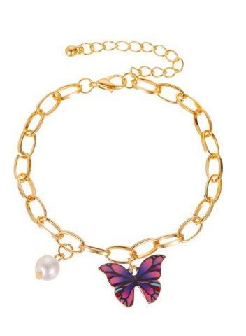 Women's Bracelets Pearl&Butterfly Alloy Bracelets