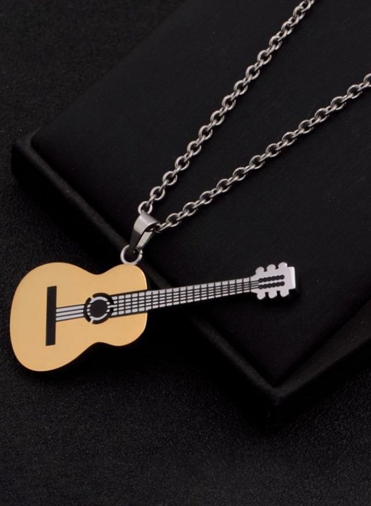 Women's Necklaces Color Block Guitar Alloy Casual Daily Necklace