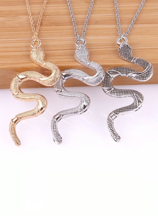 Women's Necklaces Snake-shaped Solid Stylish Daily Necklace