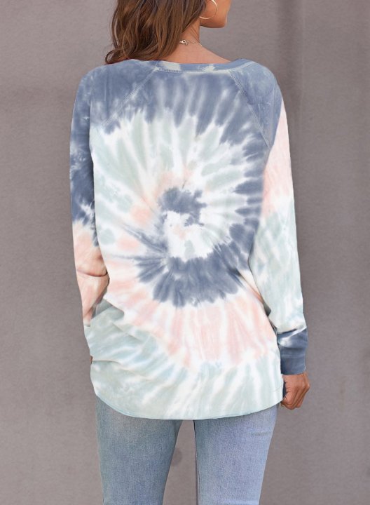 Casual Tie-dye Sweatshirt