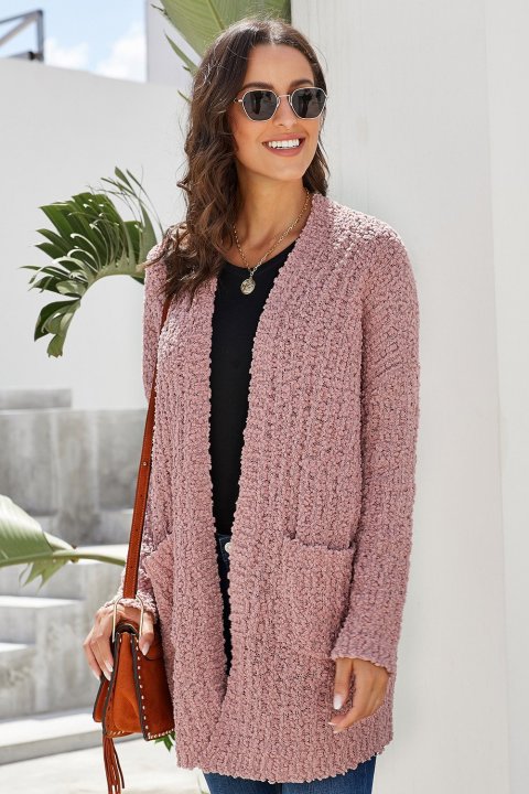 Women's Cardigans Creamy Pebble Beach Textured Cardigan