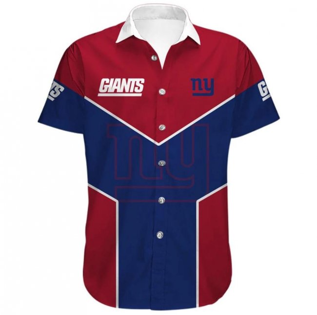 NEW YORK GIANTS Lapels Short Sleeves T-Shirt