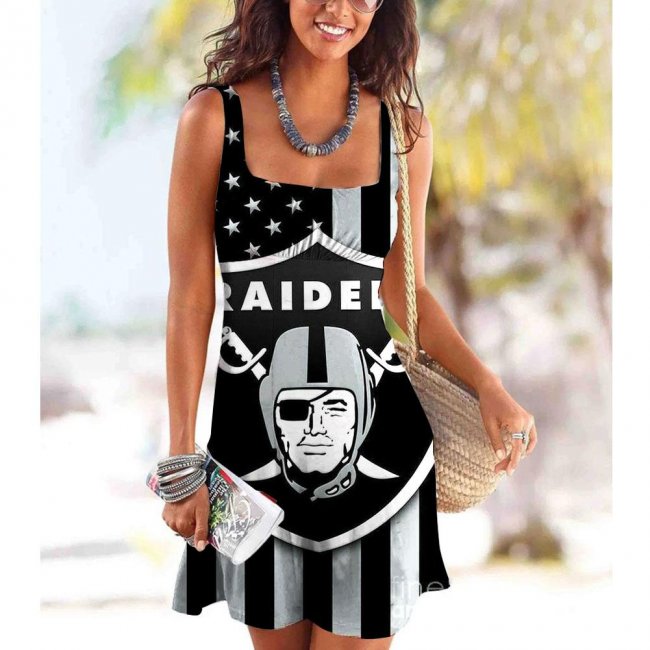 Oakland Raiders Women's sling casual dress