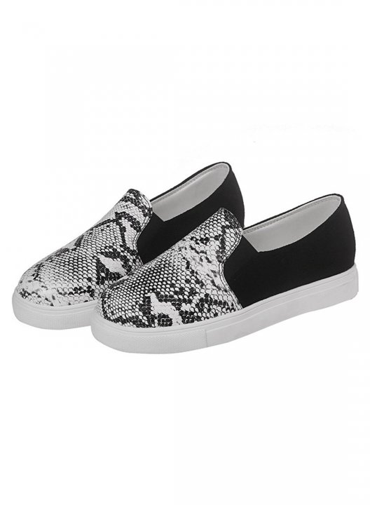 Women's Slip-on Shoes Snakeskin Print Casual Daily Slip-on Shoes