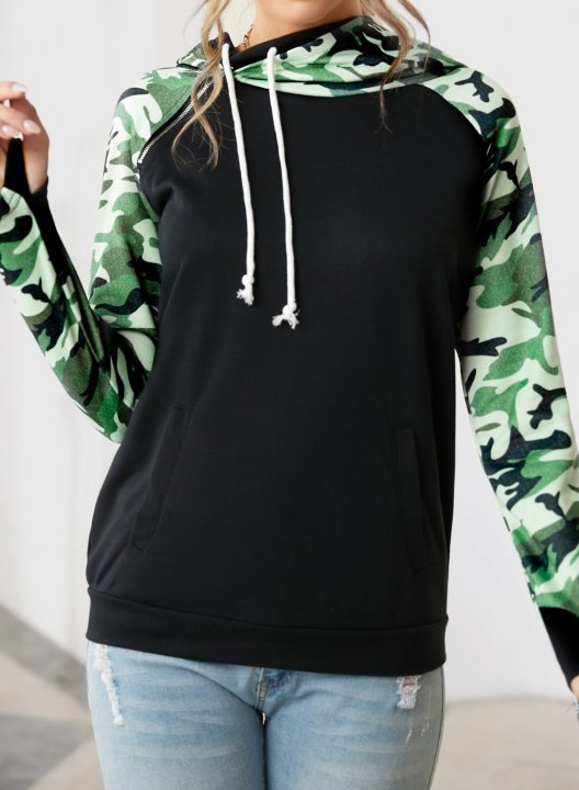 DoubleHood™ Sweatshirt - Army Vibes