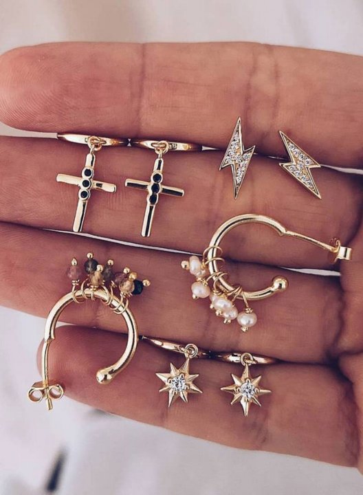 Women's Earrings Abstract Star Alloy Earrings