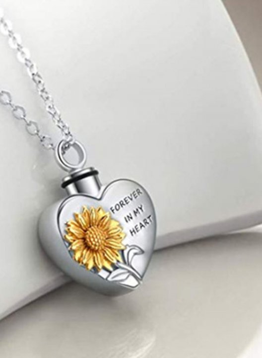 Women's Necklaces Floral Letter Heart-shaped Alloy Necklaces