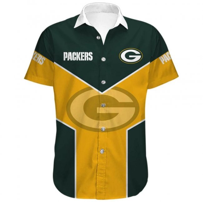 GREEN BAY PACKERS Lapels Short Sleeves T-Shirt