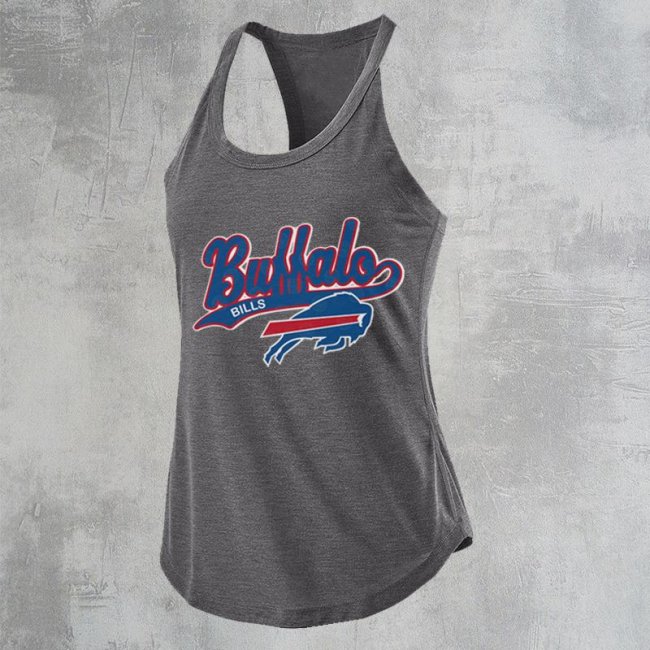 BUFFALO BILLS Sports Vest Women's Beauty Back Yoga Top Sleeveless Running Yoga Clothes Fitness Clothes