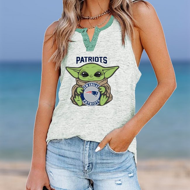 NEW ENGLAND PATRIOTS Should Support Yoda V- Neck Pocket Button Vests