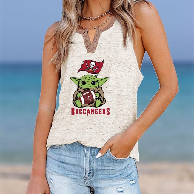 TAMPA BAY BUCCANEERS Should Support Yoda V- Neck Pocket Button Vests