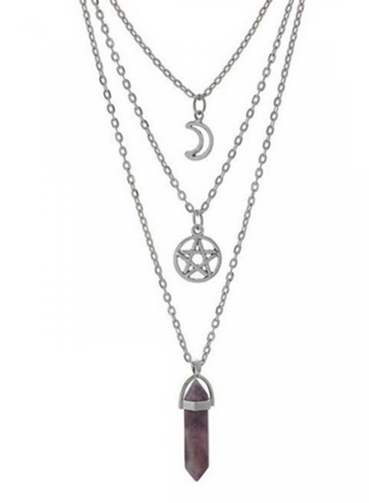 Women's Necklaces Star Moon Solid Alloy Necklaces