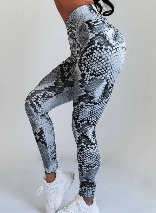 Women's Leggings Slim Serpentine High Waist Casual Track Pants