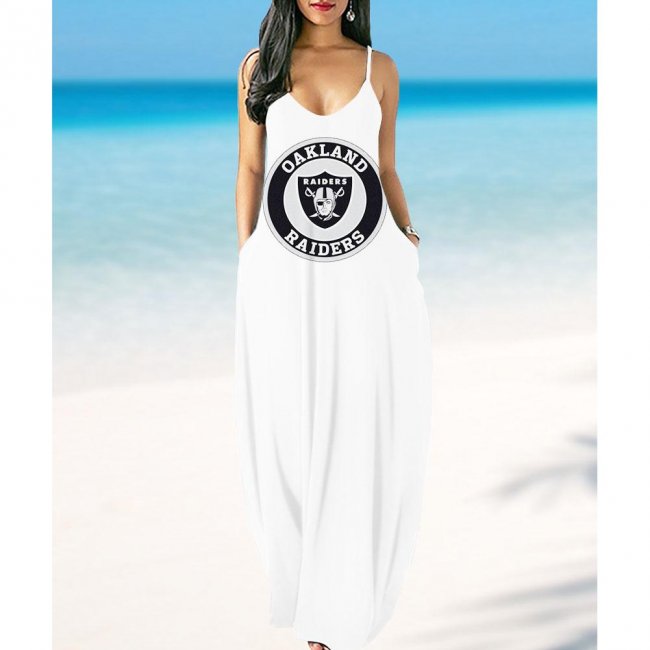 Las Vegas Raiders summer suspender dress