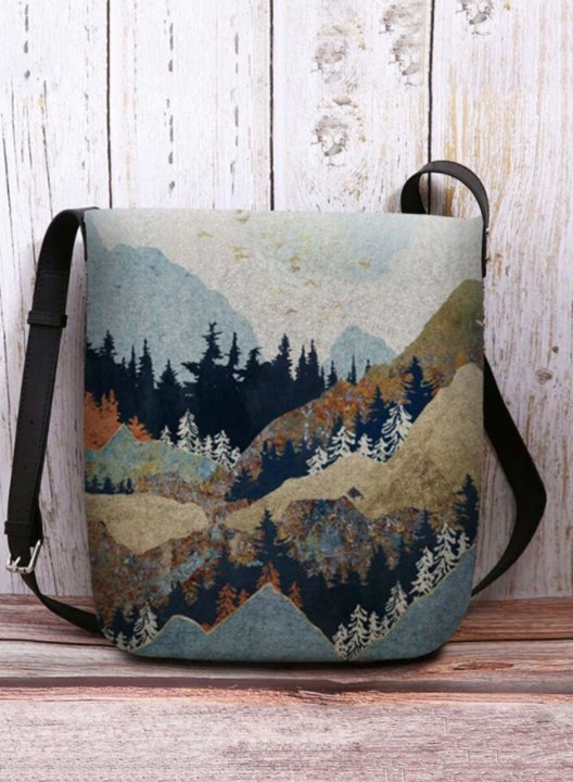 Women's Messenger Bags Landscape Mountain & Treetops Casual Stylish Shoulder Messenger Bag