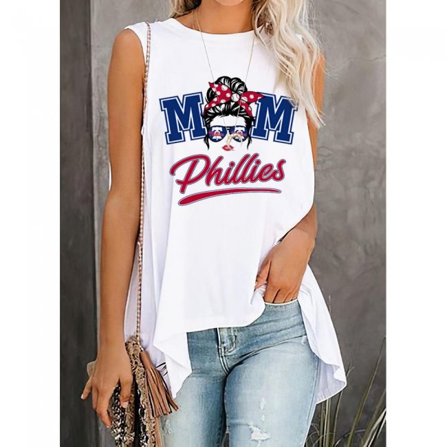 PHILLIES Printing Woman Vest T-shirt