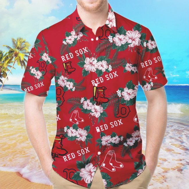 Team Aloha Hawaiian Shirts Flower Summer Shirt For Baseball Lovers