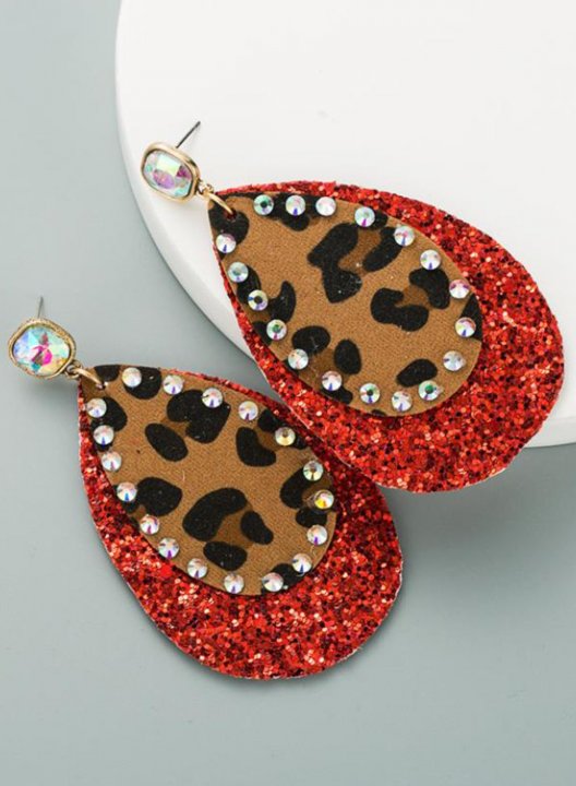 Women's Earrings Leopard PU Earrings