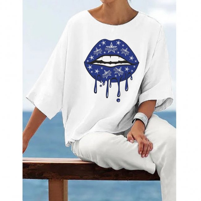 Women's Cowboys Printed Beach Casual Tops