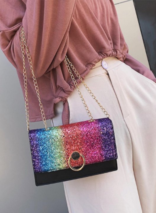 Women's Messenger Bag Multicolor PU Leather Bag