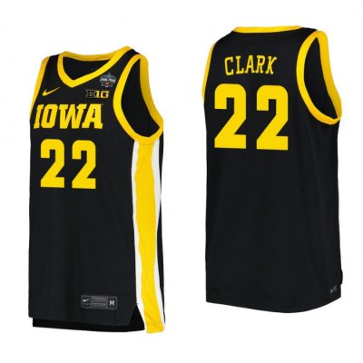 Caitlin Clark Iowa Hawkeyes 2023 National Championship Women's Basketball Black Jersey
