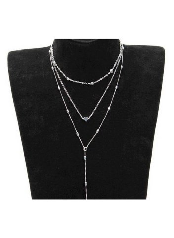Women's Necklaces Heart-shaped Solid Alloy Necklaces