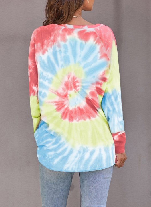 Casual Tie-dye Sweatshirt