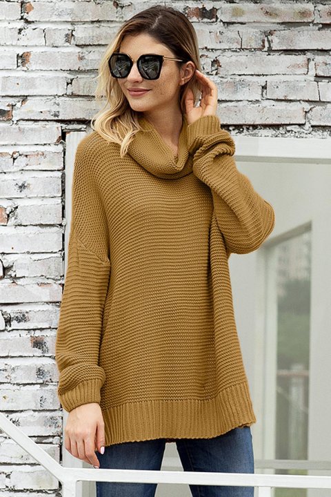 Women's Sweaters Cozy Long Sleeves Turtleneck Sweater