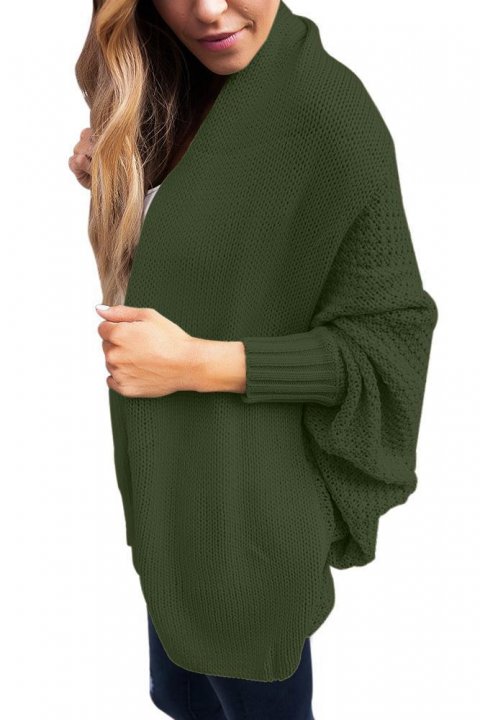 Women's Cardigans Chunky Knit Open Front Dolman Cardigan