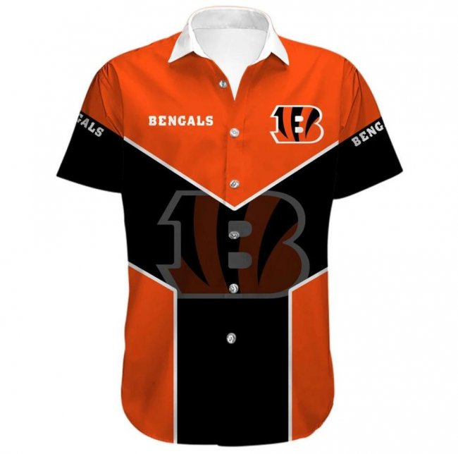 CINCINNATI BENGALS Lapels Short Sleeves T-Shirt