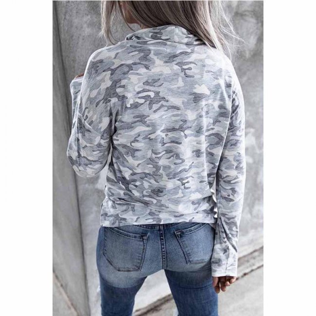 Camouflage Vintage Cotton-Blend Sweatshirt