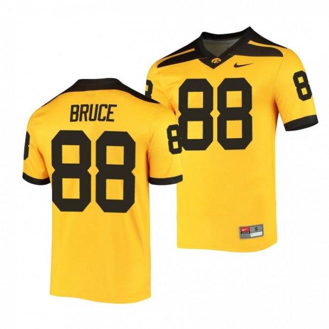 Iowa Hawkeyes Isaiah Bruce 88 Gold Alternate Legend Jersey Men's