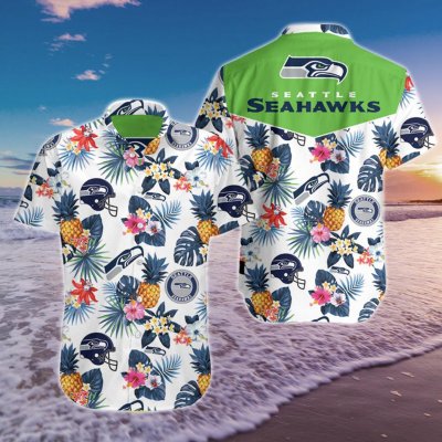 Team Hawaiian Football Team Flower Summer Shirt