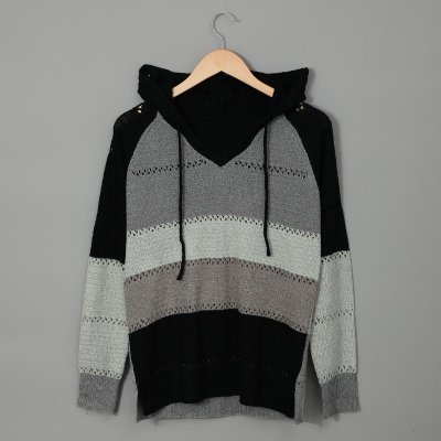 Hollow Out Knitted Lightweight Hoodie