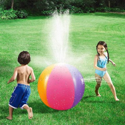 Kids Inflatable Beach Sprinkler Water Spray Ball Spring Summer Water Sports