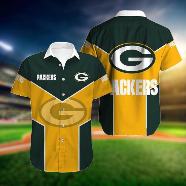 GREEN BAY PACKERS Lapels Short Sleeves T-Shirt