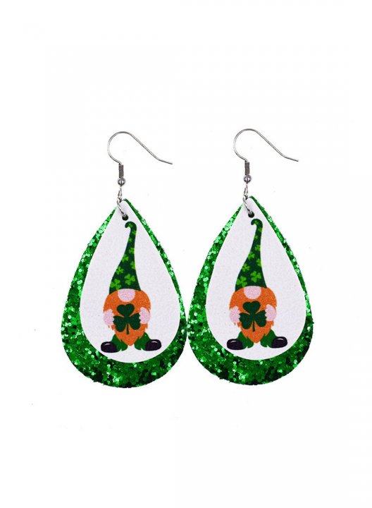 Women's Earrings Saint Patrick's Day Sequins Stylish Daily Earrings