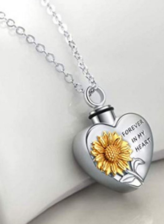 Women's Necklaces Floral Letter Heart-shaped Alloy Necklaces