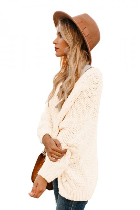 Women's Cardigans Chunky Wide Long Sleeve Knit Cardigan