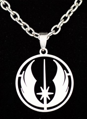 Women's Star Wars Symbol Necklaces Stainless Steel Pendant Necklace