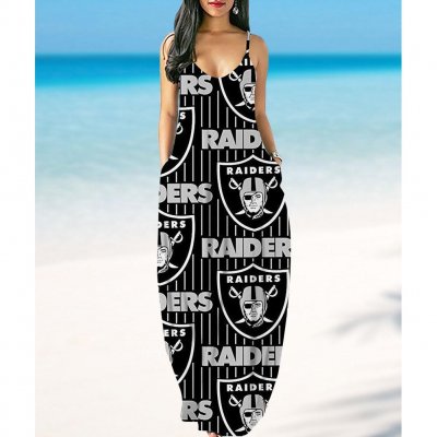 Las Vegas Raiders summer suspender dress