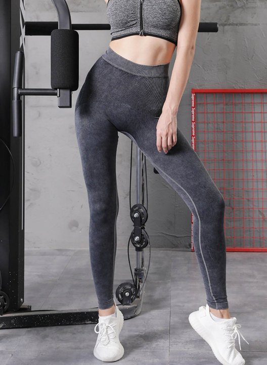 Women's Leggings Slim Solid High Waist Full Length Casual Daily Sporty Pants