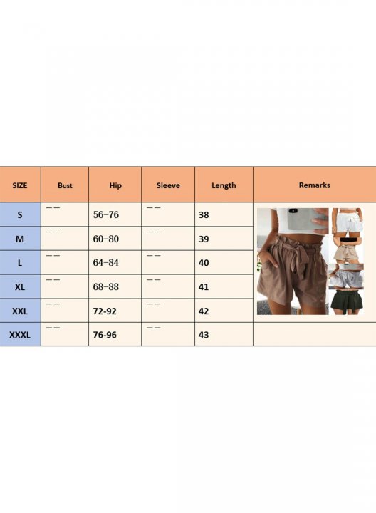 Women's Shorts Solid Wide Leg High Waist Belt Summer Vacation Casual Daily Shorts