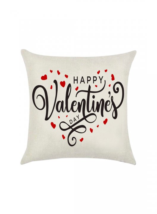 Plaid Heart-shaped Pillowcase